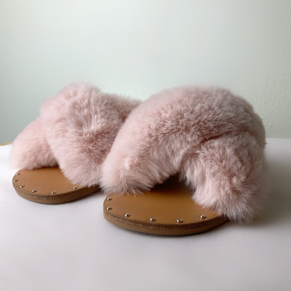 Forever21 Faux Fur Sandals